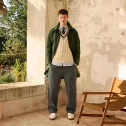 HAST Balmacaan en coton ciré><noscript><img width=