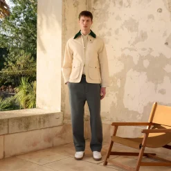 HAST Blouson en coton ciré écru><noscript><img width=