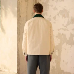 HAST Blouson en coton ciré écru><noscript><img width=