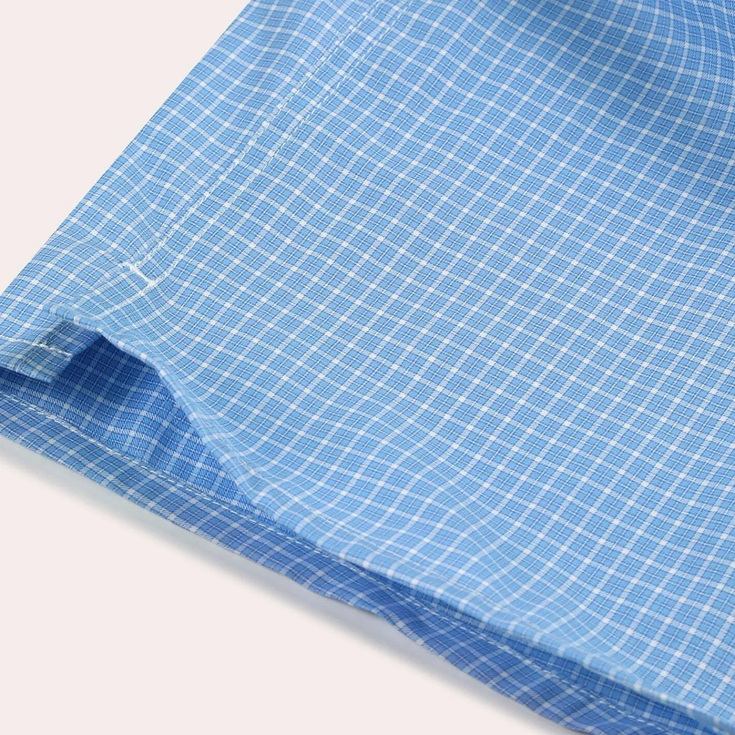 HAST Caleçon upcyclé à carreaux bleus> Caleçons