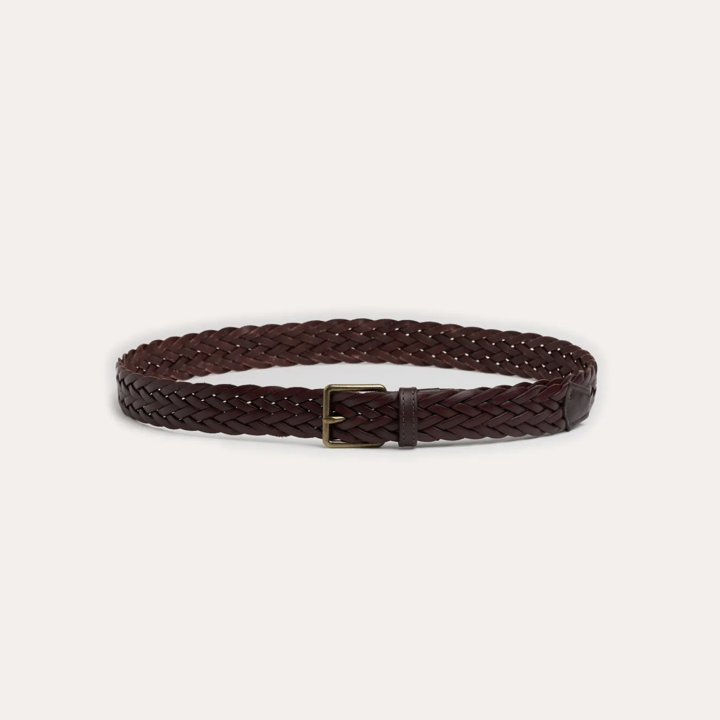 HAST Ceinture en cuir italien tressé marron> Ceintures | Les Essentiels