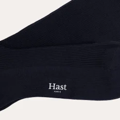 HAST Chaussettes marine en laine mérinos><noscript><img width=
