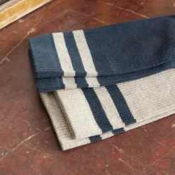HAST Chaussettes rayées marine et grises><noscript><img width=