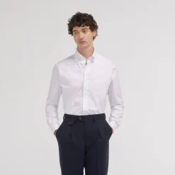 HAST Chemise cintrée double retors en popeline blanche> Cintrée | Chemises Blanches