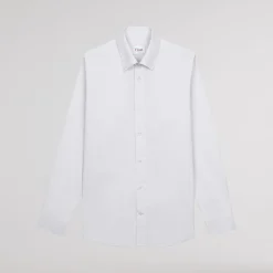 HAST Chemise cintrée double retors en popeline blanche><noscript><img width=
