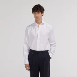 HAST Chemise cintrée en dobby blanche> Cintrée | Chemises Blanches
