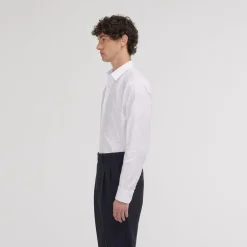 HAST Chemise cintrée en dobby blanche><noscript><img width=