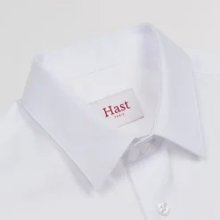 HAST Chemise cintrée en dobby blanche><noscript><img width=