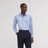 HAST Chemise cintrée en fil-à-fil double retors e> Cintrée | Chemises Bleues