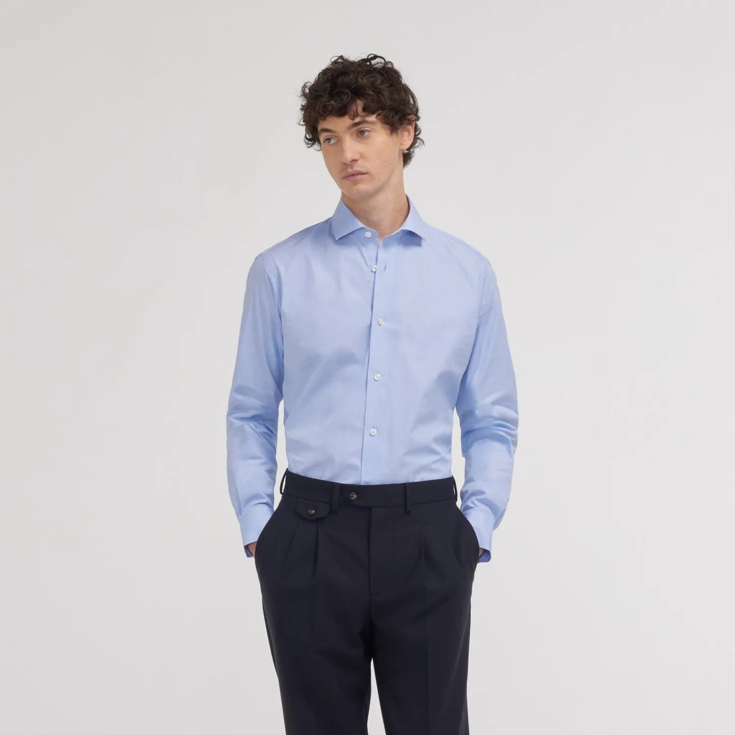 HAST Chemise cintrée en fil-à-fil double retors e> Cintrée | Chemises Formelles