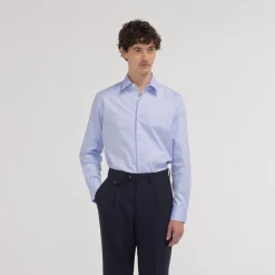 HAST Chemise cintrée en oxford double retors e> Cintrée | Chemises Bleues