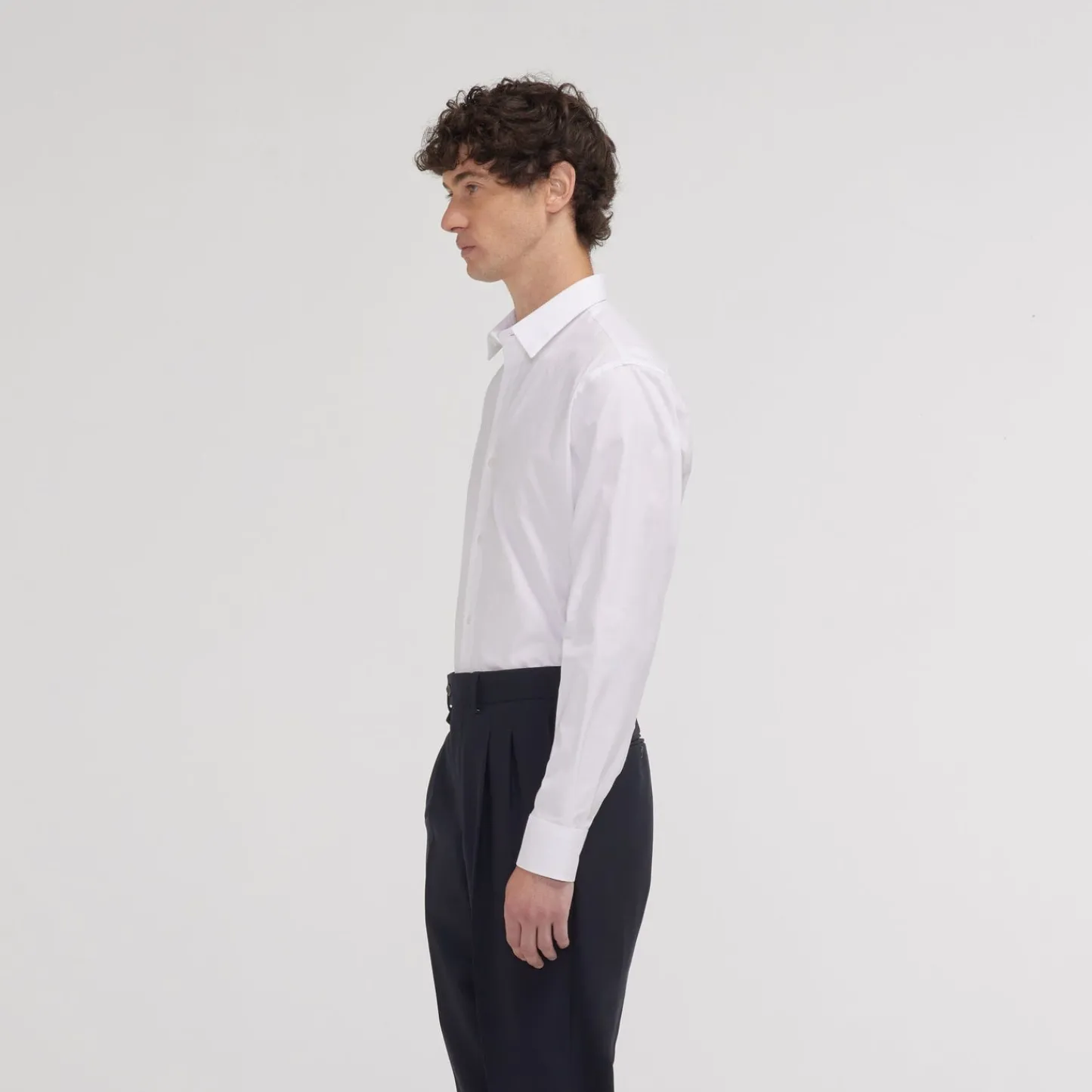 HAST Chemise cintrée en oxford double retors he> Cintrée | Chemises Blanches