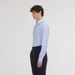 HAST Chemise cintrée en oxford double retors pied de puce e><noscript><img width=