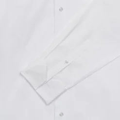 HAST Chemise cintrée en oxford double retors blanche à poignets mousquetaires><noscript><img width=