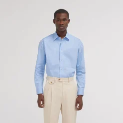 HAST Chemise cintrée en popeline double retors e> Cintrée | Chemises Bleues