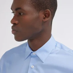 HAST Chemise cintrée en popeline double retors e> Cintrée | Chemises Bleues