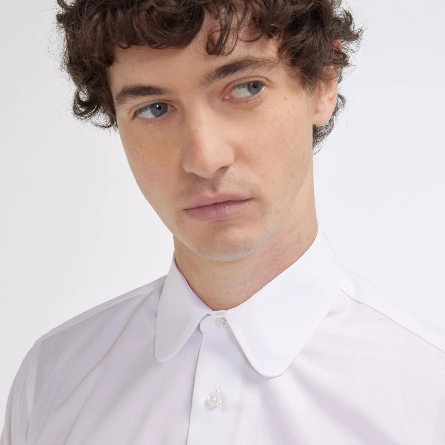 HAST Chemise cintrée en popeline double retors blanche> Cintrée | Chemises Blanches