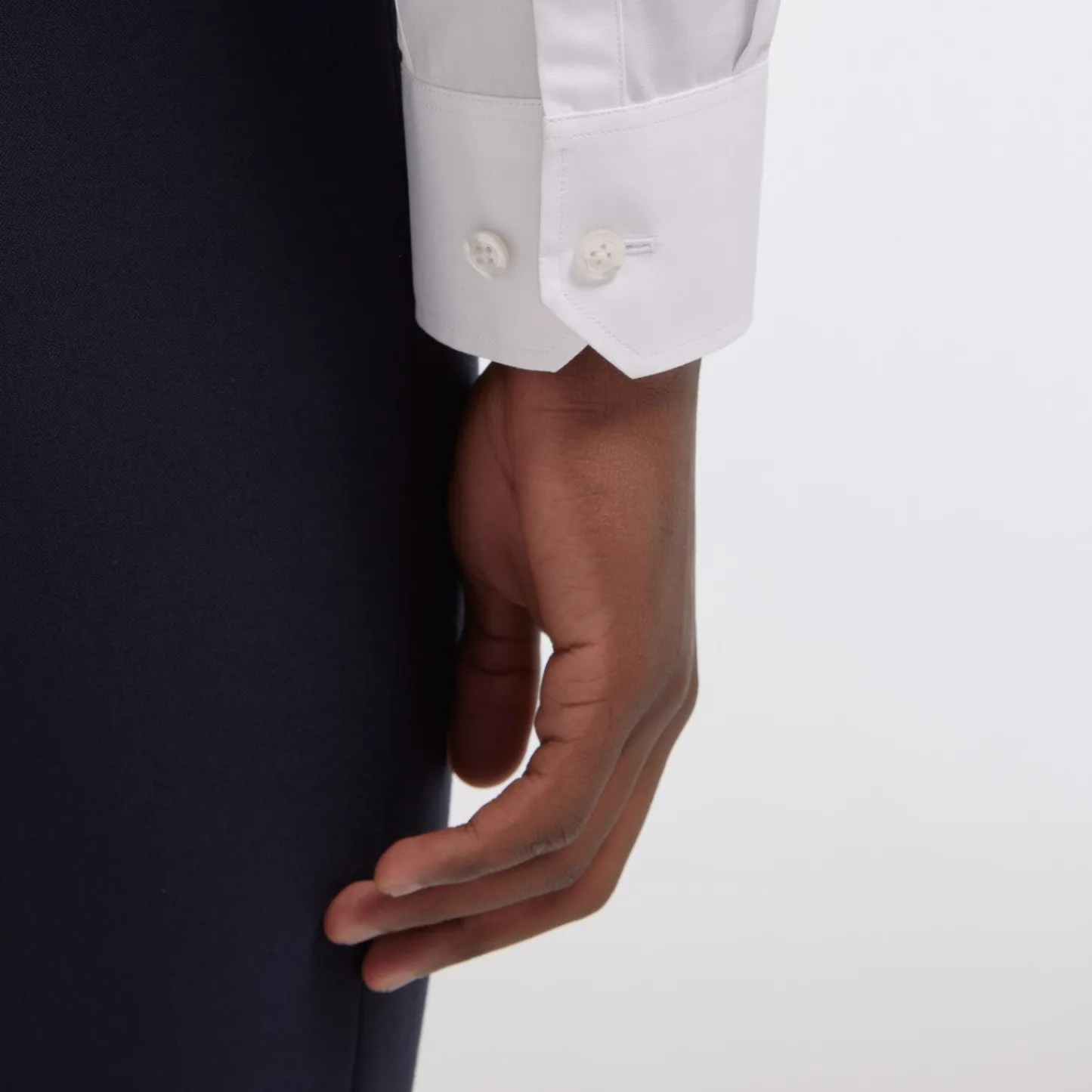 HAST Chemise cintrée en popeline double retors blanche> Cintrée | Chemises Blanches