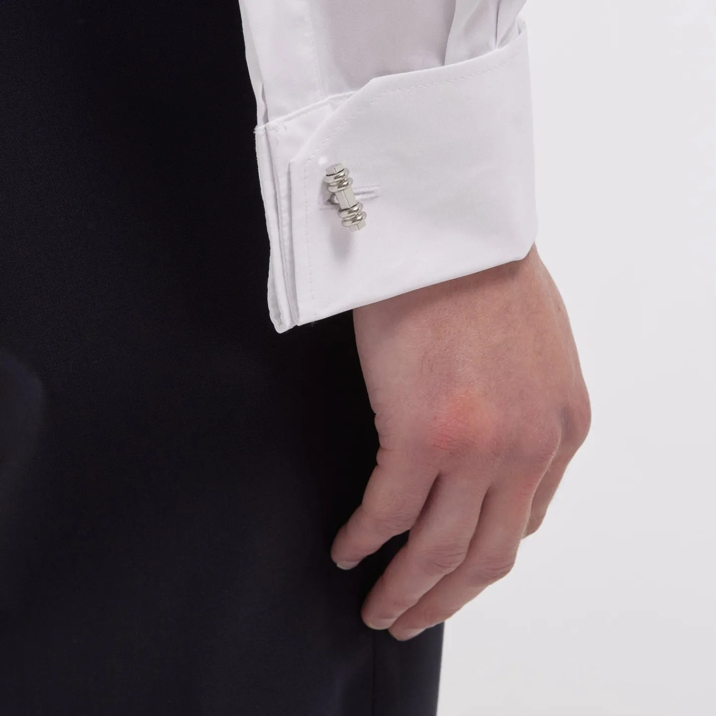HAST Chemise cintrée en popeline double retors blanche à poignets mousquetaires> Cintrée | Chemises Blanches