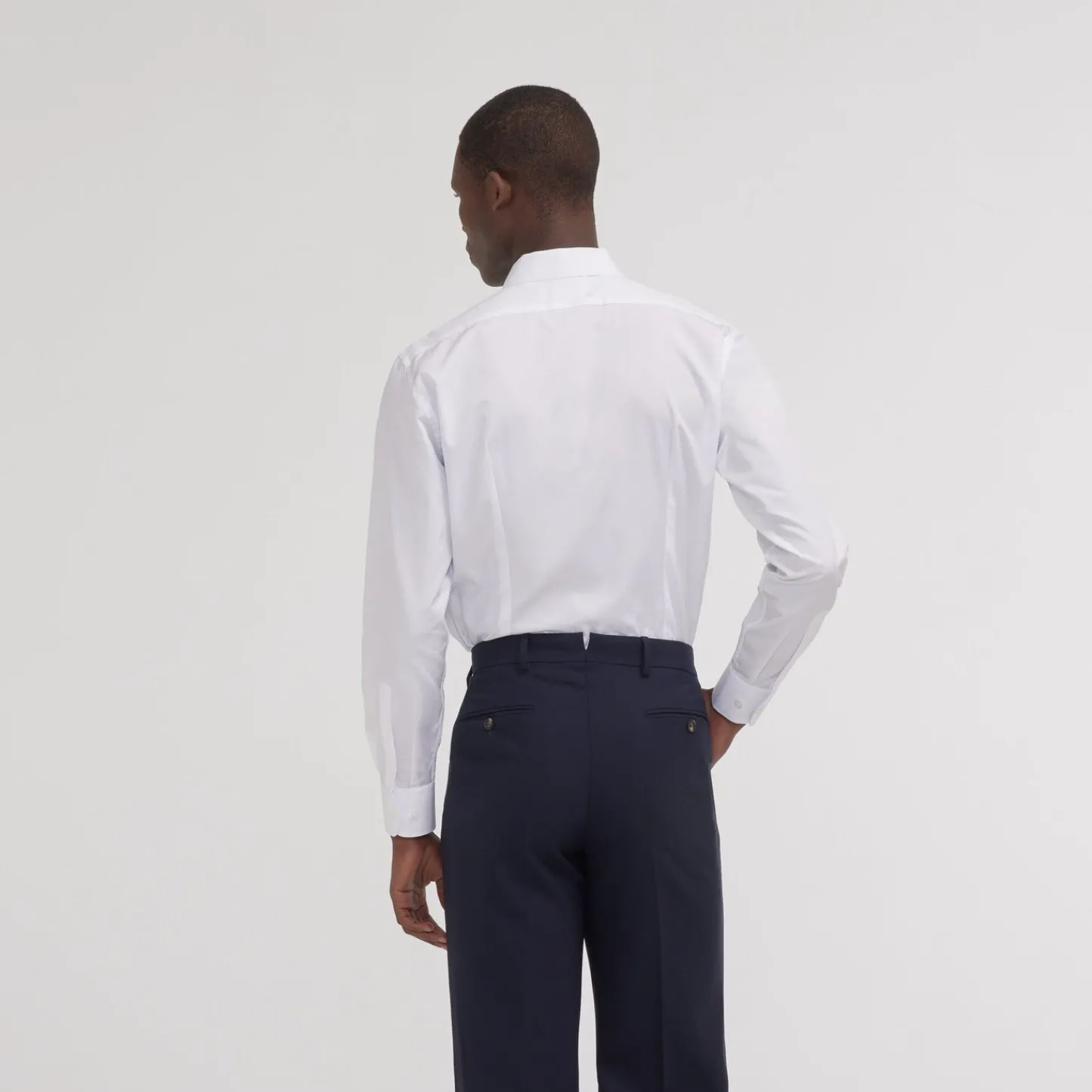 HAST Chemise cintrée en popeline double retors blanche> Cintrée | Chemises Blanches