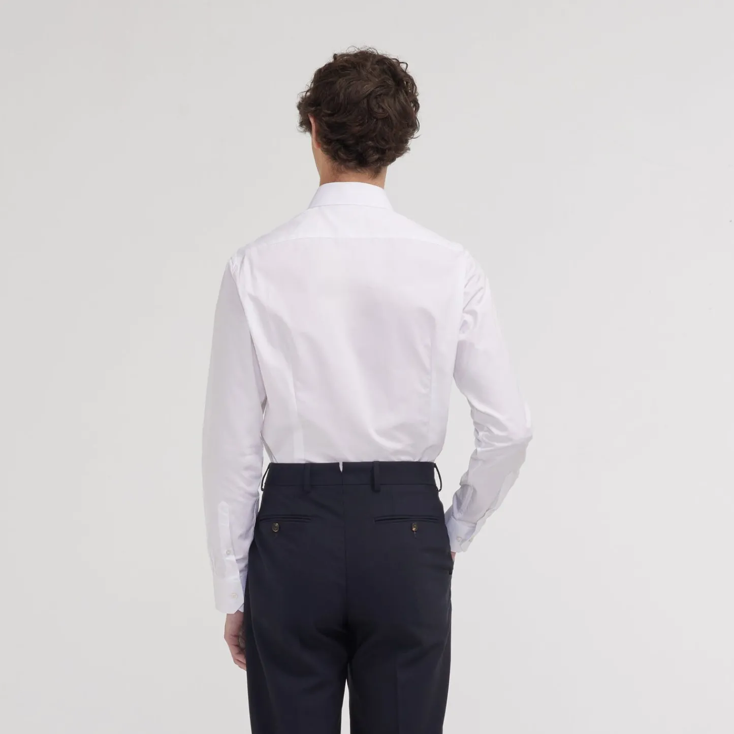 HAST Chemise cintrée en popeline double retors blanche> Cintrée | Chemises Blanches