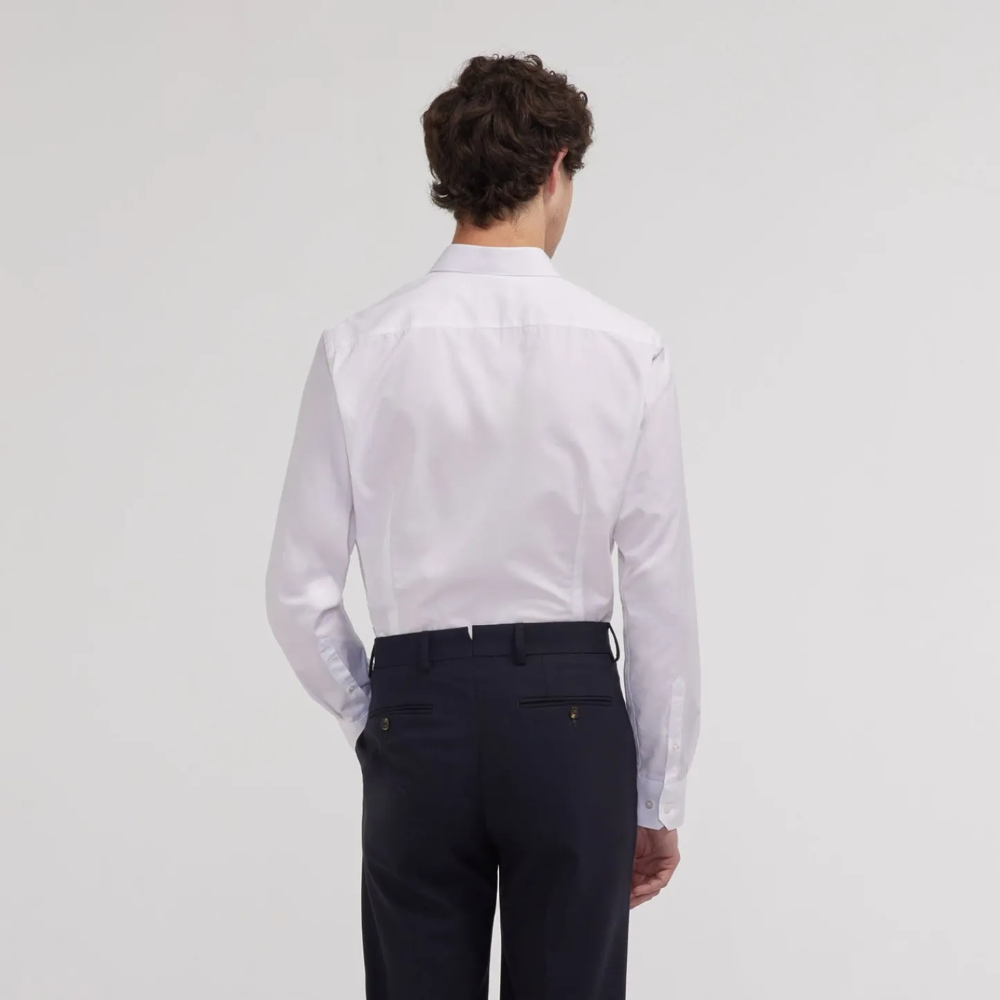 HAST Chemise cintrée en popeline double retors he> Chemises Blanches | Chemises Formelles