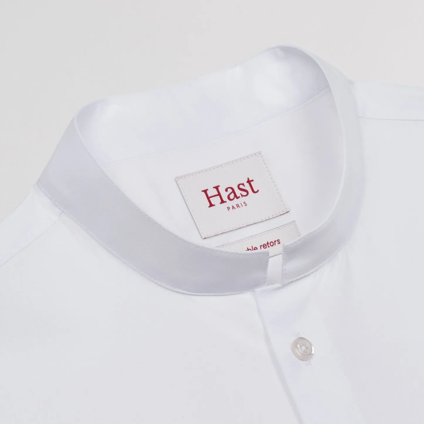 HAST Chemise cintrée en popeline double retors blanche> Cintrée | Chemises Blanches