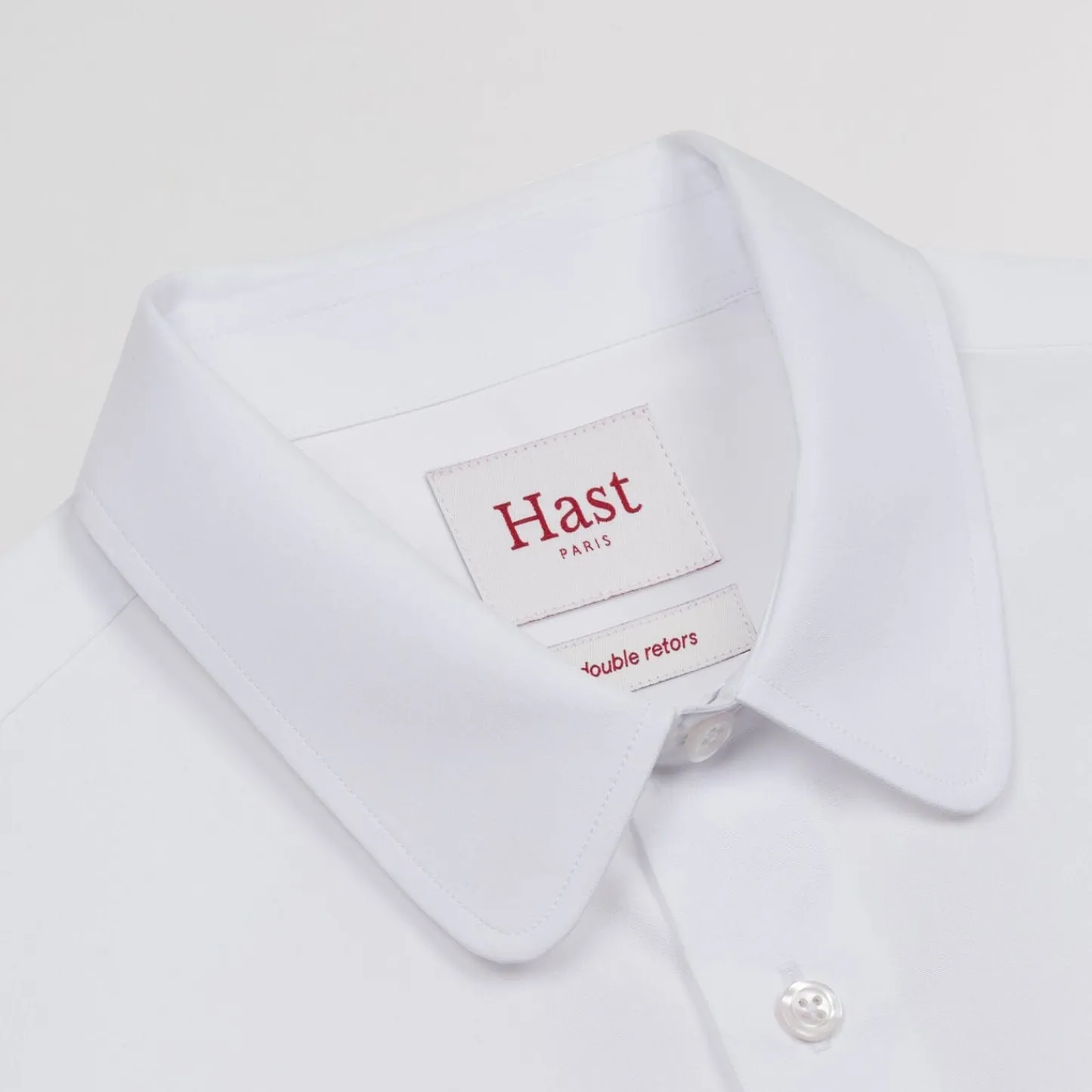 HAST Chemise cintrée en popeline double retors blanche> Cintrée | Chemises Blanches