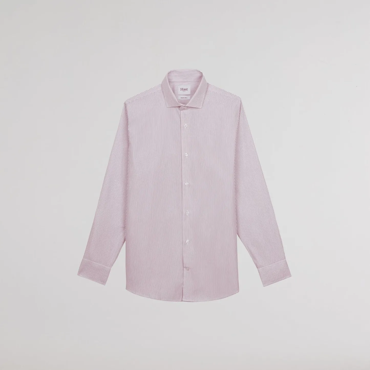 HAST Chemise cintrée en popeline double retors à fines rayures s> Cintrée | Chemises Formelles