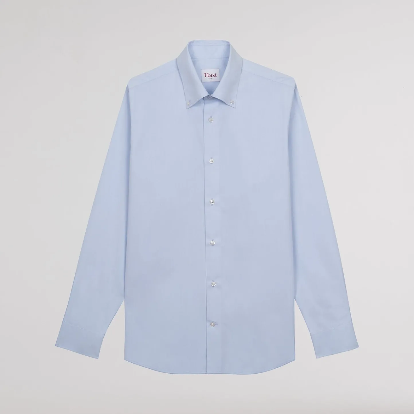 HAST Chemise cintrée en popeline double retors bleu ciel> Cintrée | Chemises Bleues