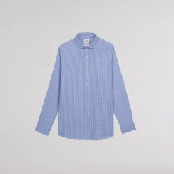 HAST Chemise cintrée en popeline double retors vichy e><noscript><img width=