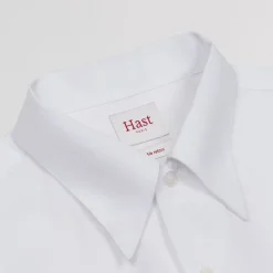 HAST Chemise cintrée en popeline double retors blanche><noscript><img width=