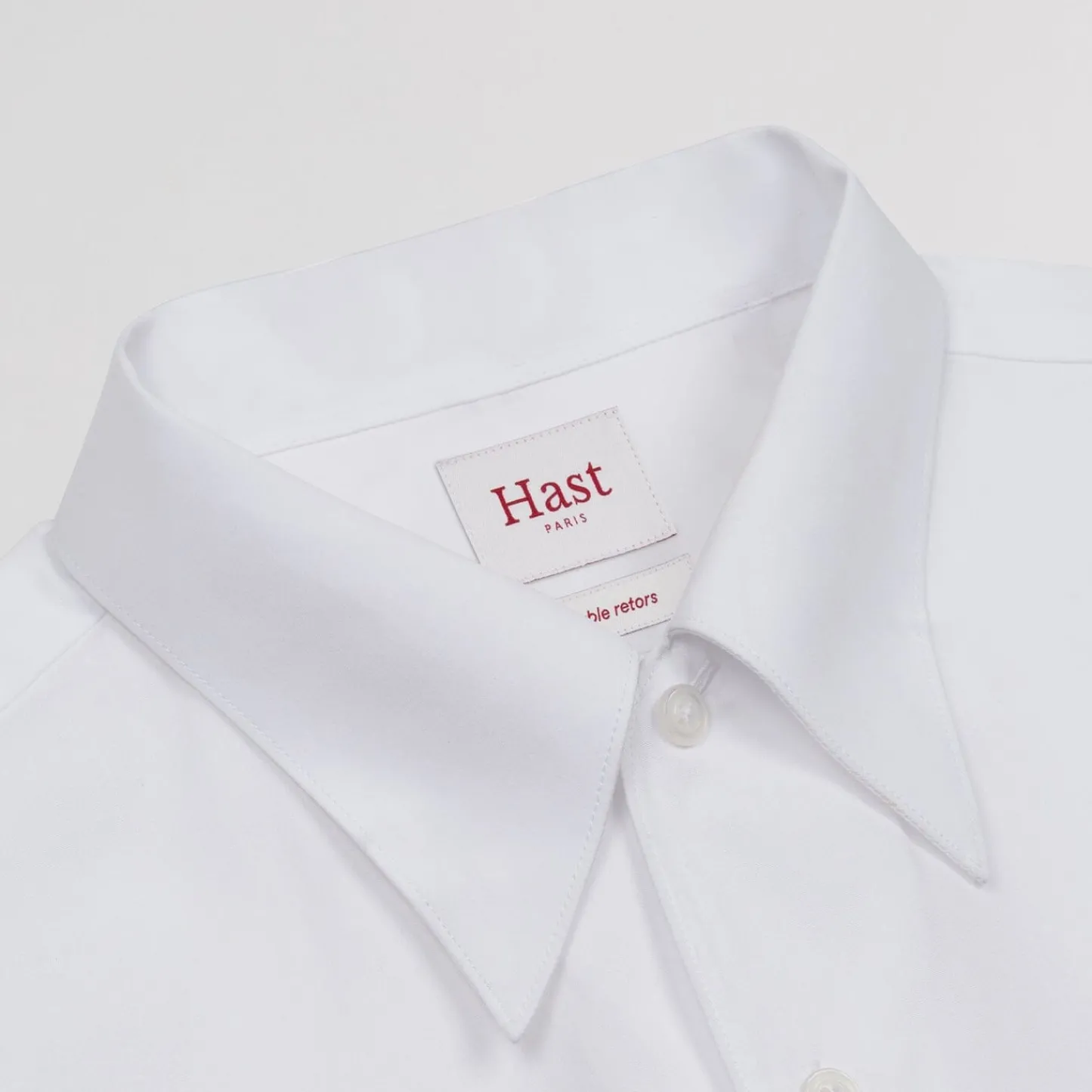 HAST Chemise cintrée en popeline double retors blanche> Cintrée | Chemises Blanches