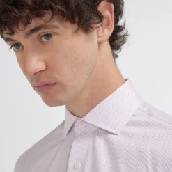 HAST Chemise cintrée en twill à fines rayures s> Cintrée | Chemises Formelles