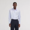 HAST Chemise cintrée en twill stretch naturel> Cintrée | Chemises Bleues