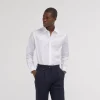 HAST Chemise cintrée en twill stretch naturel> Cintrée | Chemises Blanches
