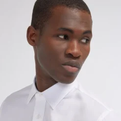 HAST Chemise cintrée en twill stretch naturel> Cintrée | Chemises Blanches