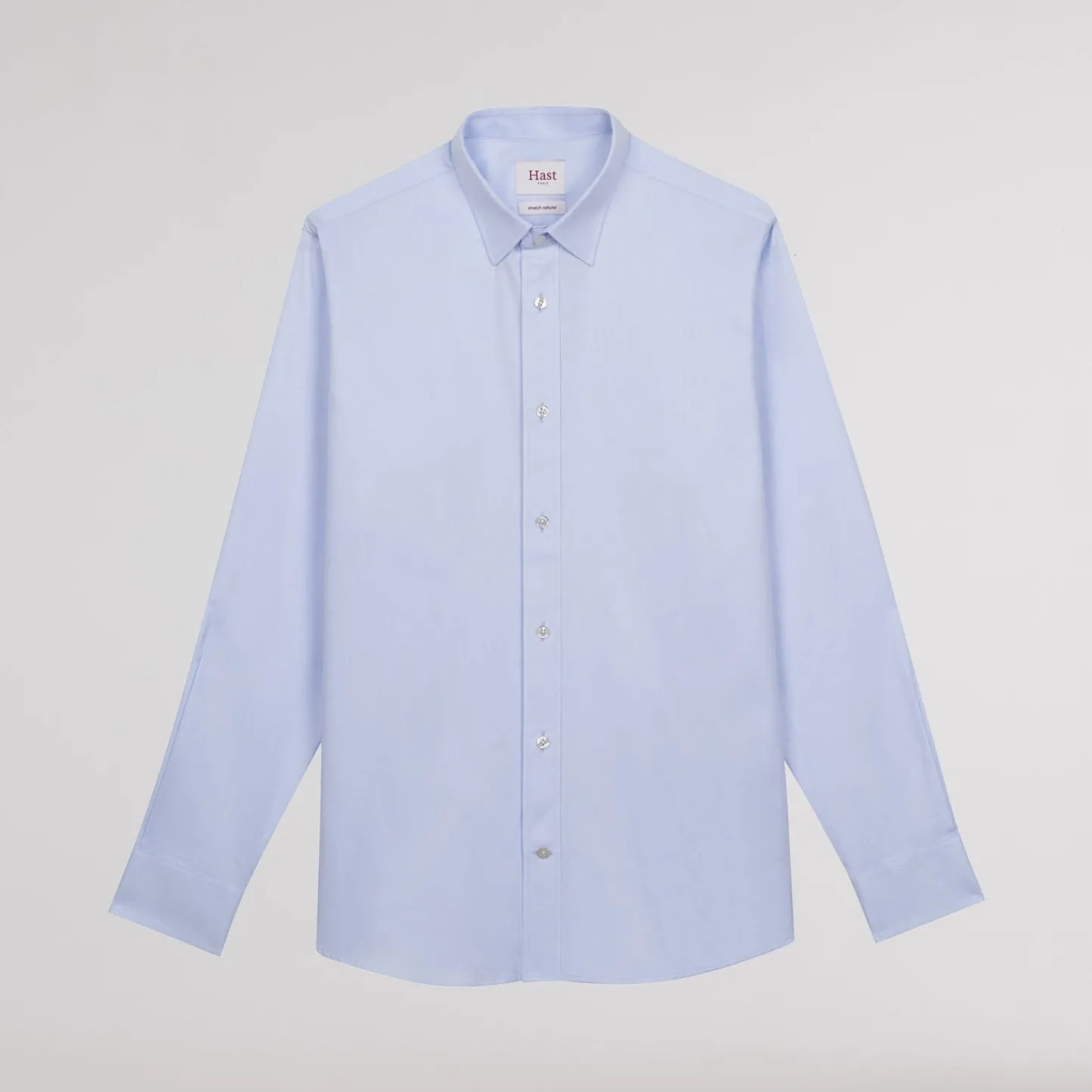 HAST Chemise cintrée en twill stretch naturel> Cintrée | Chemises Bleues