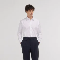 HAST Chemise cintrée en twill double retors he> Cintrée | Chemises Blanches
