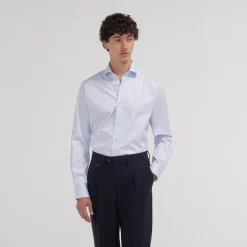 HAST Chemise cintrée en twill double retors> Cintrée | Chemises Bleues