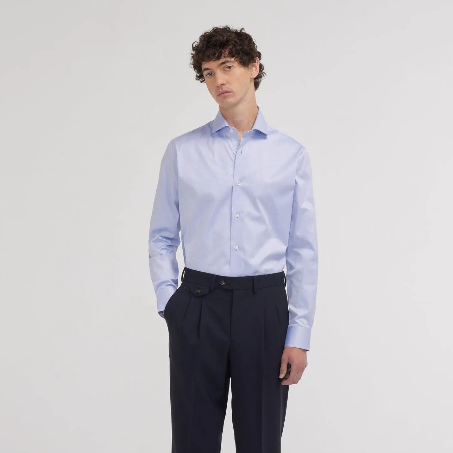 HAST Chemise cintrée en twill double retors e> Cintrée | Chemises Formelles