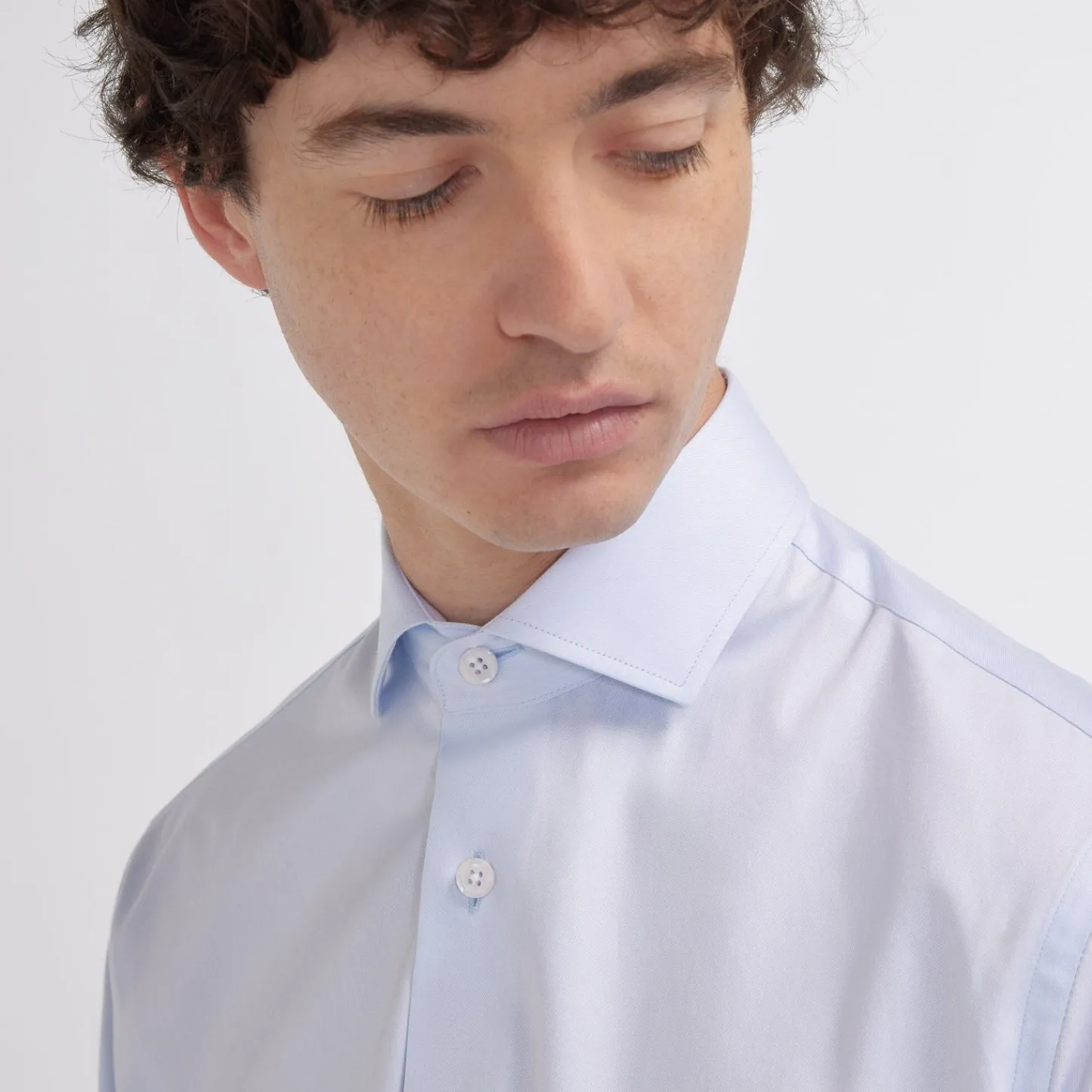 HAST Chemise cintrée en twill double retors> Cintrée | Chemises Bleues