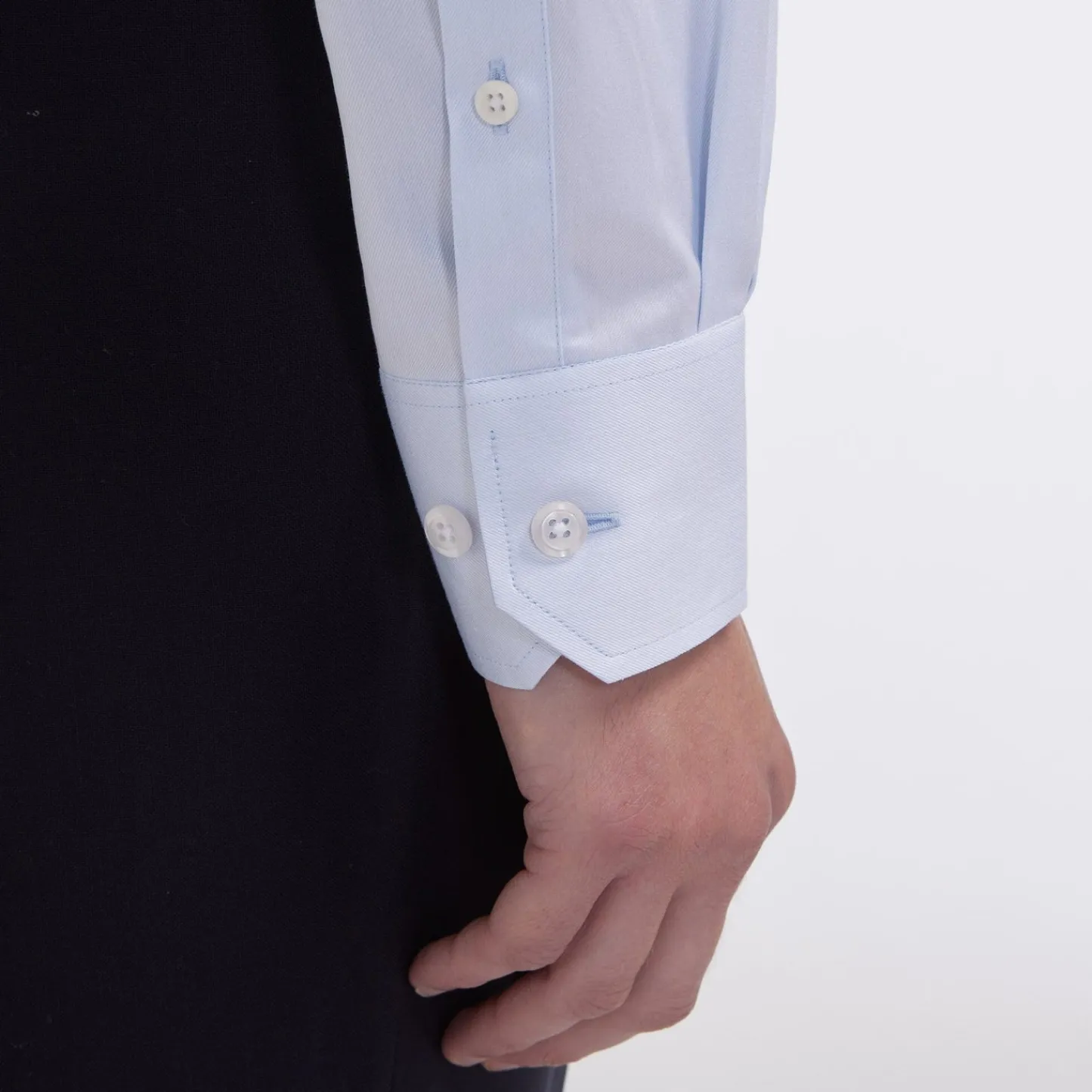 HAST Chemise cintrée en twill double retors> Cintrée | Chemises Bleues