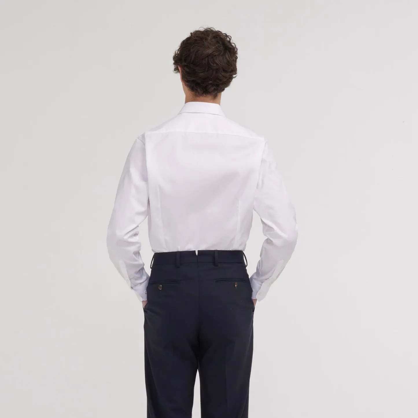 HAST Chemise cintrée en twill double retors he> Cintrée | Chemises Blanches