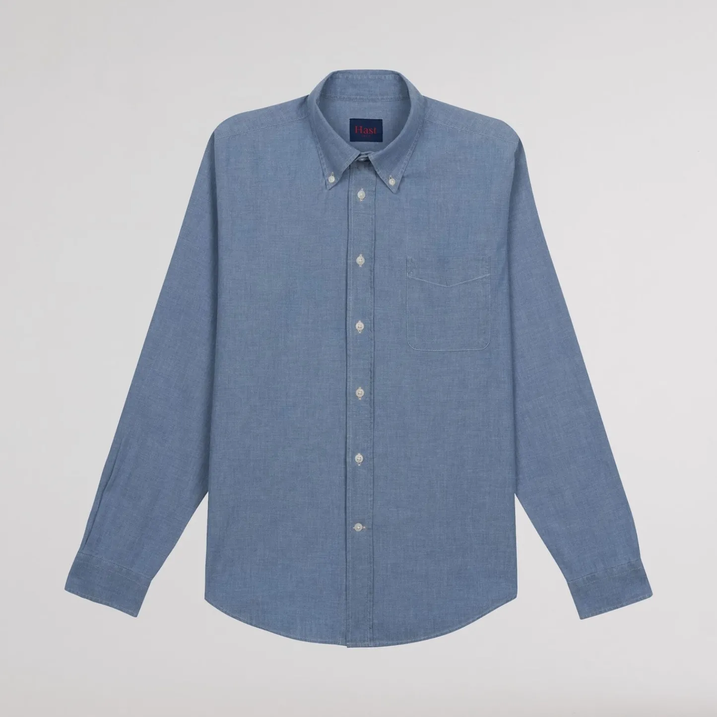 HAST Chemise en chambray bleue> Les Essentiels | Décontractée