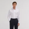 HAST Chemise en chevron double retors he> Classique | Chemises Blanches