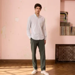 HAST Chemise en coton à rayures blanches et es><noscript><img width=