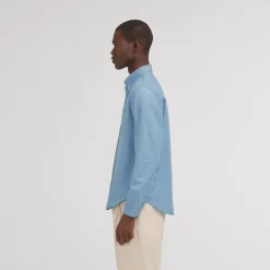 HAST Chemise en denim bleu clair><noscript><img width=