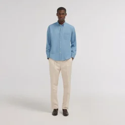 HAST Chemise en denim bleu clair><noscript><img width=