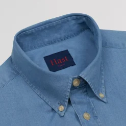 HAST Chemise en denim bleu clair><noscript><img width=
